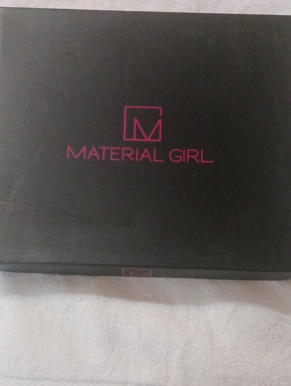 Material Girl Tan Slide with Gold Logo